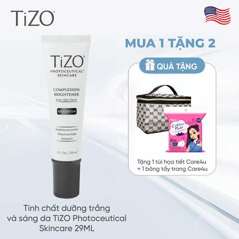 [Tặng 1 bông + 1 túi Care4u] Tinh chất dưỡng trắng và sáng da TiZO Photoceutical Skincare 29ML