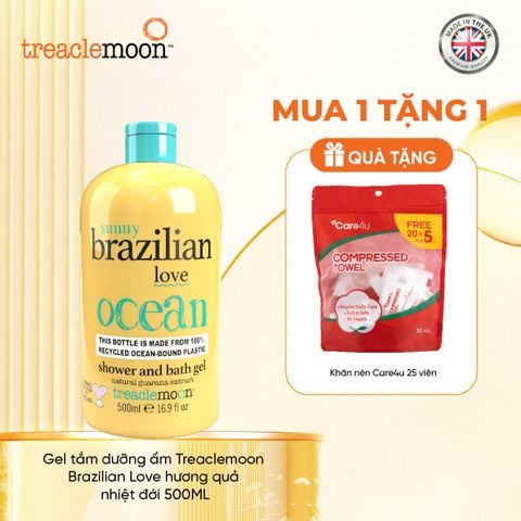 Gel tắm dưỡng ẩm Treaclemoon Brazilian Love hương quả nhiệt đới 500ML