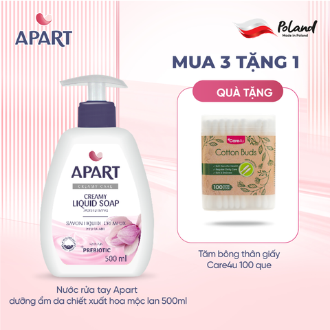 Nước rửa tay Apart dưỡng ẩm da chiết xuất hoa mộc lan 500ML