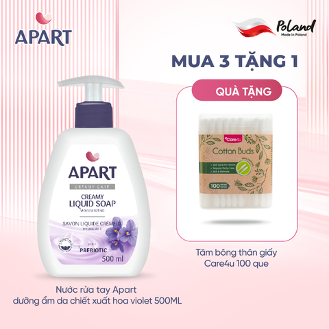 Nước rửa tay Apart dưỡng ẩm da chiết xuất hoa violet 500ML