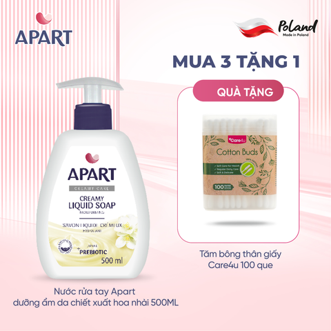 Nước rửa tay Apart dưỡng ẩm da chiết xuất hoa nhài 500ML