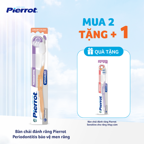 Bàn chải đánh răng Pierrot Periodontitis bảo vệ men răng