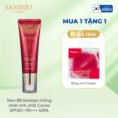 Kem BB SAMBIJO siêu mịn, chống nhăn tinh chất Caviar SPF50+/PA+++ 40ML