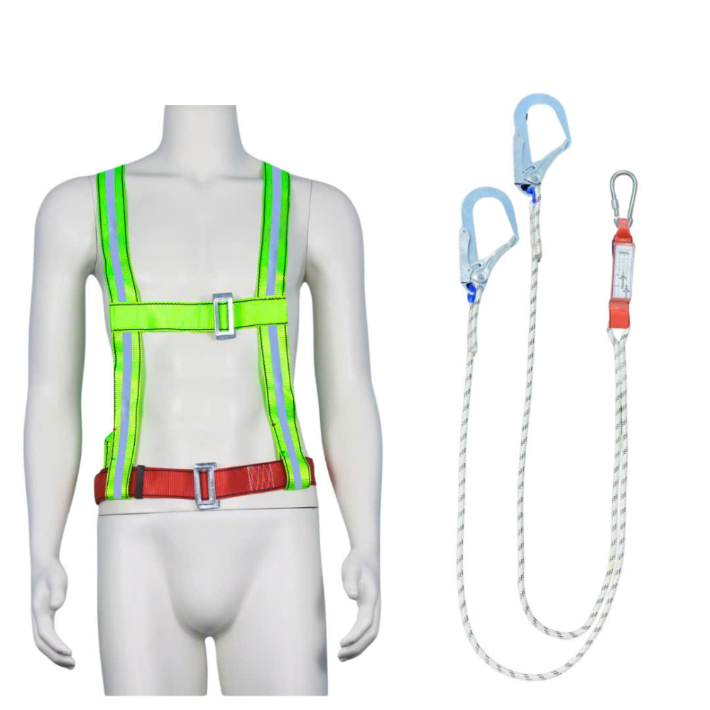  Dây đai bán thân 2 móc sắt dây thừng có giảm sốc 