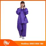  Áo mưa bộ vải dù Polyester tráng PVC 