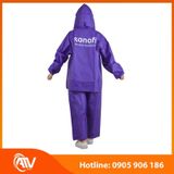  Áo mưa bộ vải dù Polyester tráng PVC 