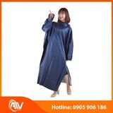  Áo mưa cánh dơi vải dù xanh dương 