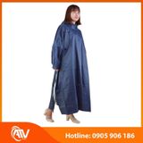  Áo mưa cánh dơi vải dù xanh dương 