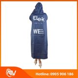  Áo mưa cánh dơi vải dù xanh dương 