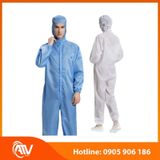  Áo Liền Quần Kẻ Phòng Sạch 