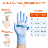  Găng Tay y tế Sgloves Latex không bột 5.5g 
