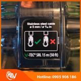  Cuộn Dây Cáp Hãm Tự Động Thép MSA 15m V-TEC 63315-00AEU 