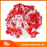  Dây xích nhựa cảnh báo trắng đỏ 