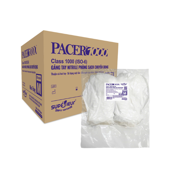  Găng tay phòng sạch Nitrile Supérieur Công Nghiệp 