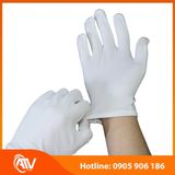  Găng Tay Vải Cotton Trắng Co Giãn 4 Chiều 