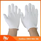  Găng Tay Vải Cotton Trắng Co Giãn 4 Chiều 