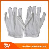  Găng Tay Vải Cotton Trắng Co Giãn 4 Chiều 