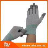  Găng Tay Sợi Carbon Phủ PU Xám Chống Tĩnh Điện 