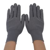  Găng Tay Sợi Polyester Màu Xám 