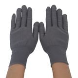  Găng Tay Sợi Polyester Không Phủ Màu Xám 