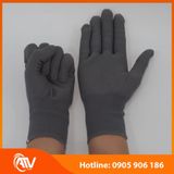  Găng Tay Sợi Polyester Không Phủ Màu Xám 