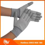  Găng Tay Sợi Carbon Phủ PU Xám Chống Tĩnh Điện 