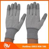  Găng Tay Sợi Carbon Phủ PU Xám Chống Tĩnh Điện 