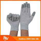  Găng Tay Sợi Carbon Phủ PU Xám Chống Tĩnh Điện 
