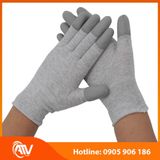  Găng Tay Sợi Carbon Phủ PU Xám Chống Tĩnh Điện 