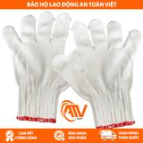  Găng Tay Sợi Poly Trắng 