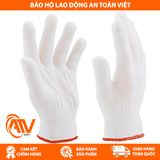  Găng Tay Sợi Poly Trắng 