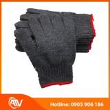  Găng Tay Sợi Poly xám 