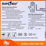  Găng Tay Y Tế Không Bột Nitrile Supersieur Màu Đen 
