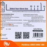  Găng Tay Y Tế Không Bột Nitrile Supersieur Màu Đen 
