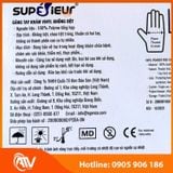  Găng Tay Thực Phẩm Không Bột Vinyl Supérieur 