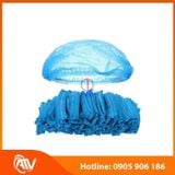  Mũ trùm phòng sạch dùng 1 lần màu xanh 18inch/ 21 inch 