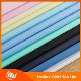  Vải kẻ caro chống tĩnh điện Xanh/Hồng/Trắng 