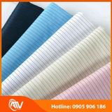  Vải kẻ sọc chống tĩnh điện Xanh/Hồng/Trắng 