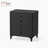  HAPPY FURNITURE , Tủ lưu trữ bo cạnh 4 ngăn kéo - SMOOTH, THK_B_004 , 64cm x 46cm x 75cm DxRxC 