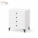  HAPPY FURNITURE , Tủ lưu trữ bo cạnh 4 ngăn kéo - SMOOTH, THK_B_004 , 64cm x 46cm x 75cm DxRxC 