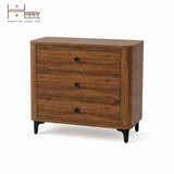  HAPPY FURNITURE , Tủ lưu trữ bo cạnh 3 ngăn kéo - SMOOTH, THK_B_003 , 84cm x 46cm x 85cm DxRxC 