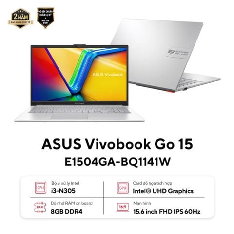 Laptop Asus Vivobook Go 15 E1504GA-BQ1141W i3-N305/8GB/256GB/15.6
