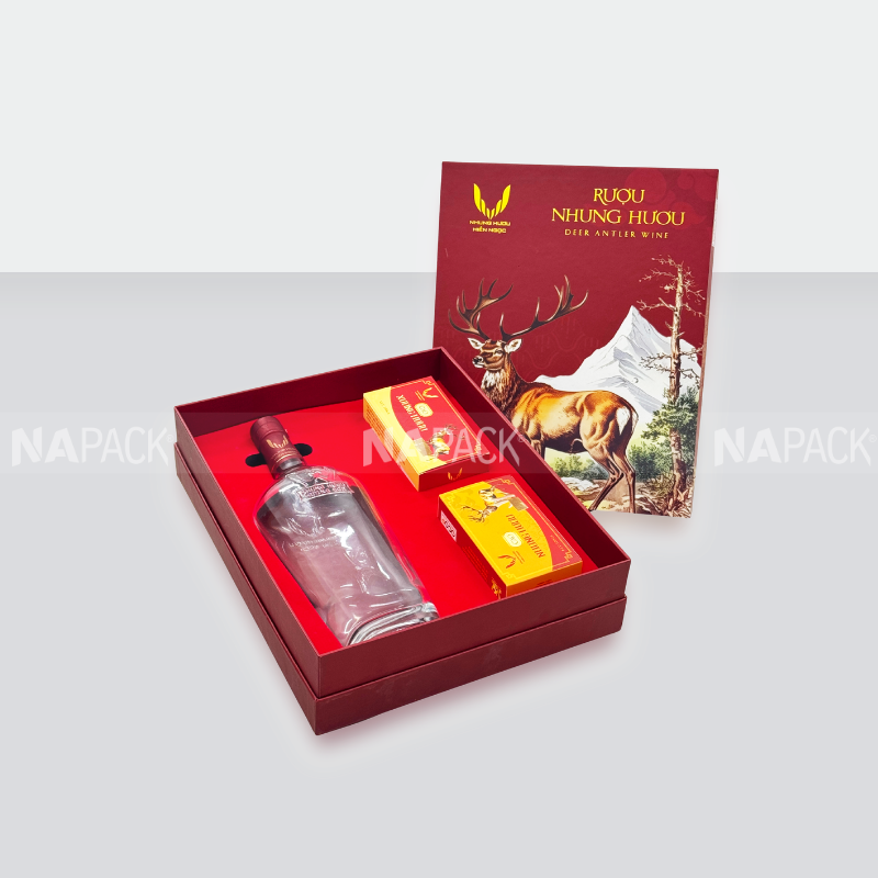 Hộp Phủ Nhung / Cán Màng Cao Cấp