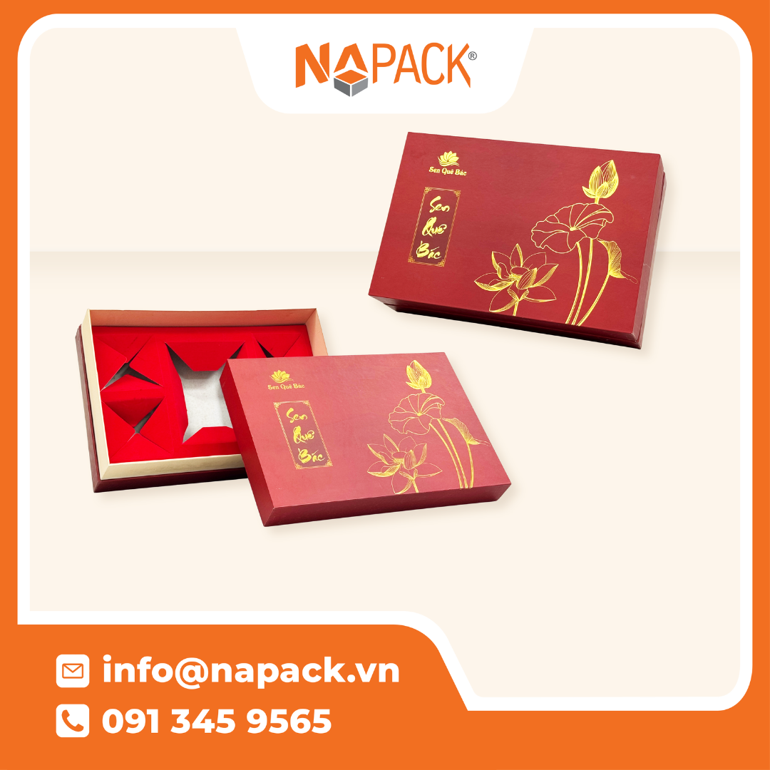 Hộp Phủ Nhung / Cán Màng Cao Cấp
