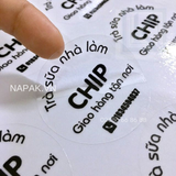 Tem Nhãn Decal Trong Suốt