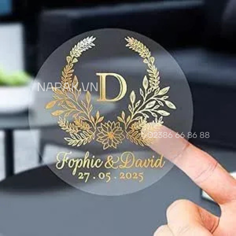 Tem Nhãn Decal Trong Suốt