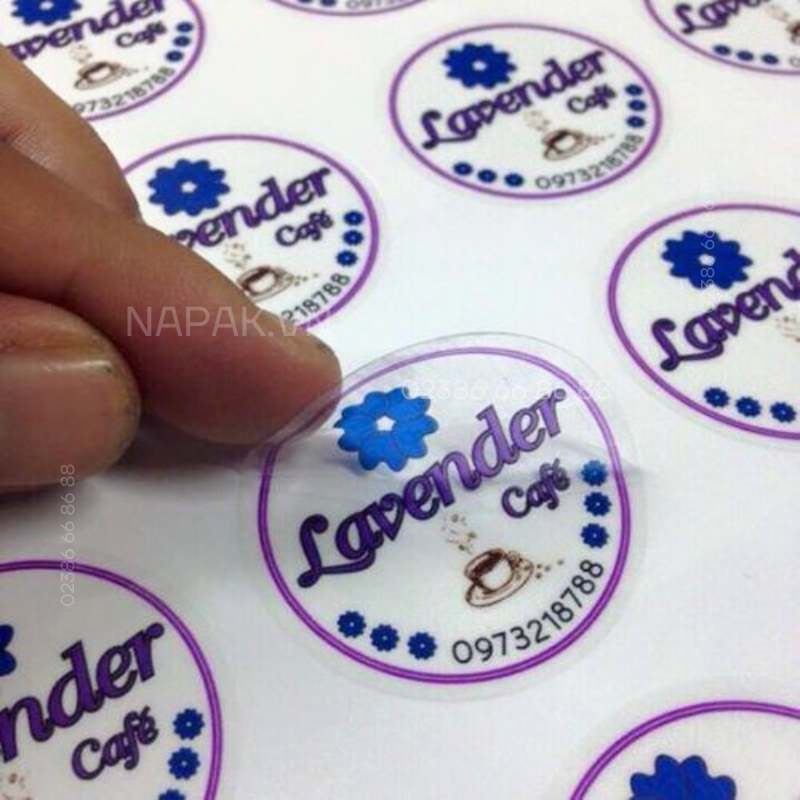 Tem Nhãn Decal Trong Suốt