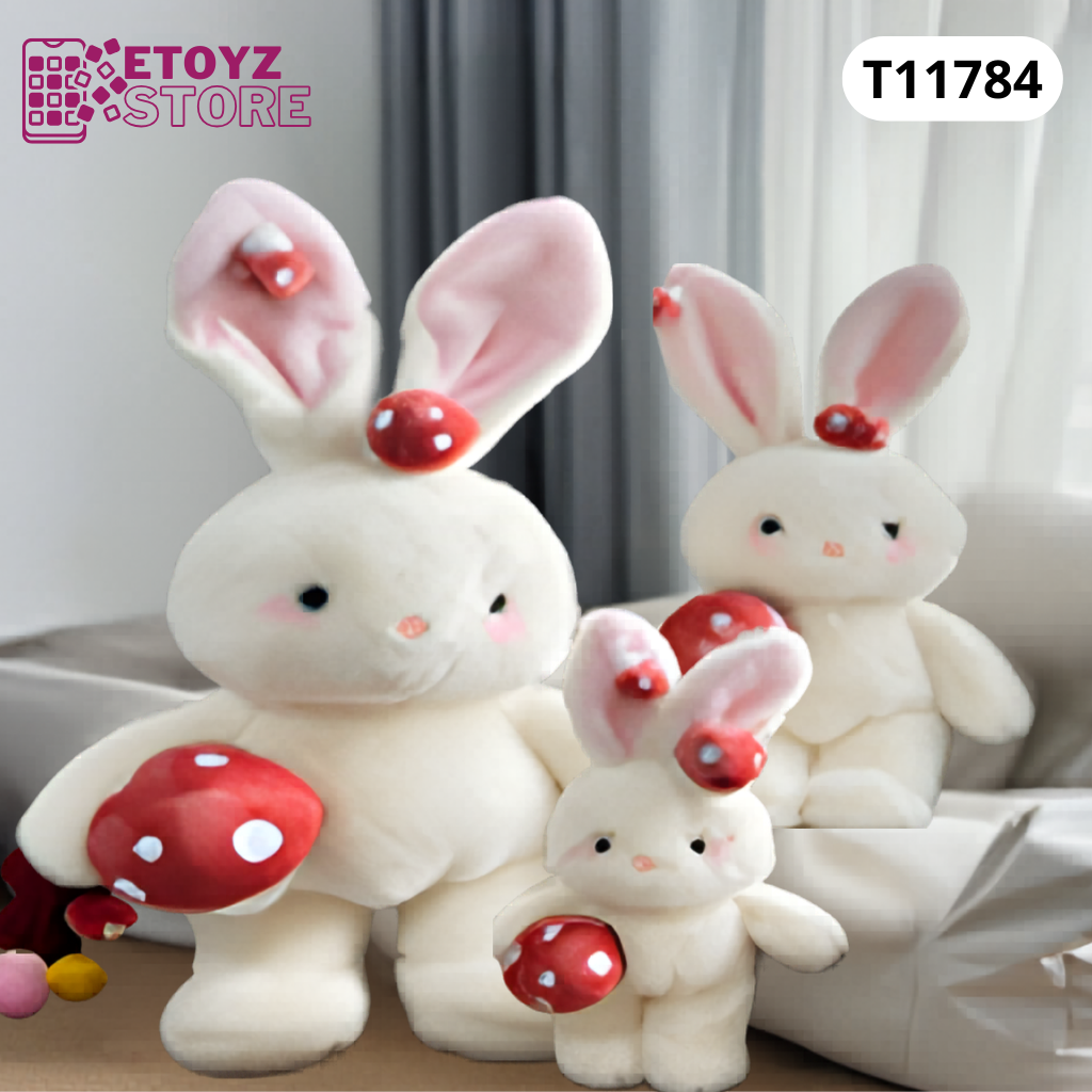  Thú bông 40cm Thỏ thu hoạch nấm- T11784 