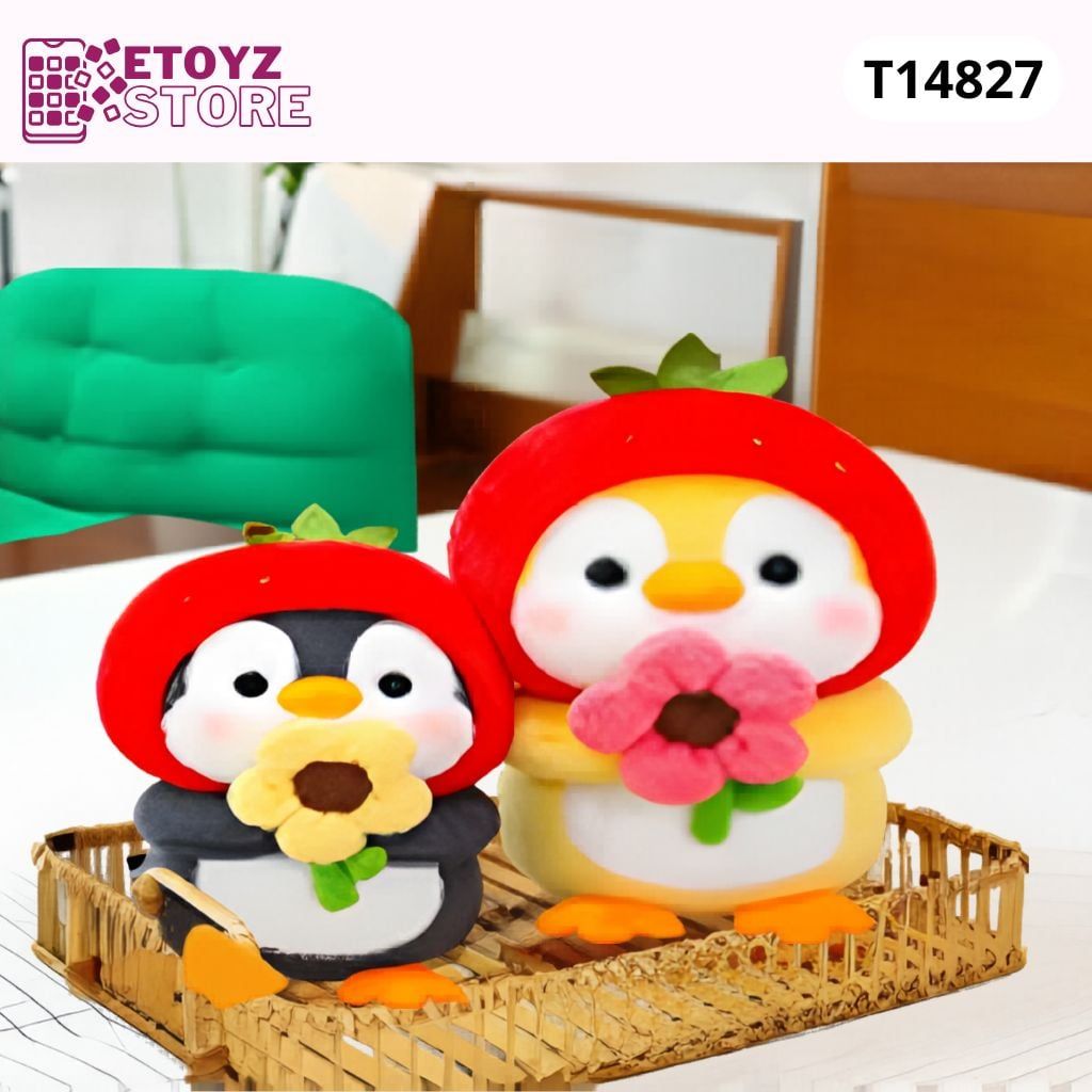  Thú bông 72cm Cánh Cụt cầm hoa- T14827 