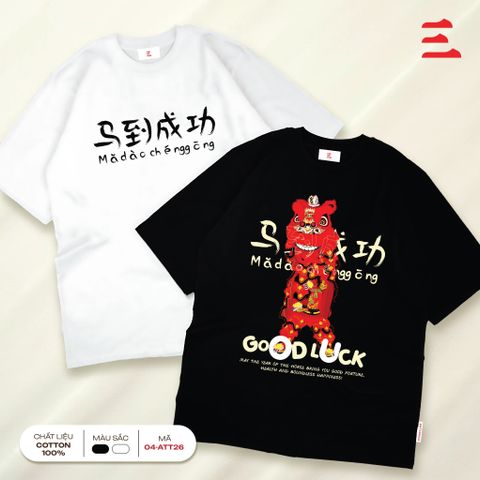 Áo thời trang lân sư rồng 04-ATT26 (Đen)